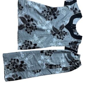 Gray and Black lavalava set